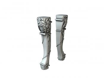 Legs (NJ_0559) 3D model for CNC machine
